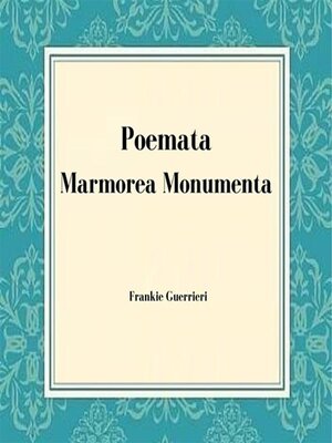 cover image of Poemata Marmorea Monumenta